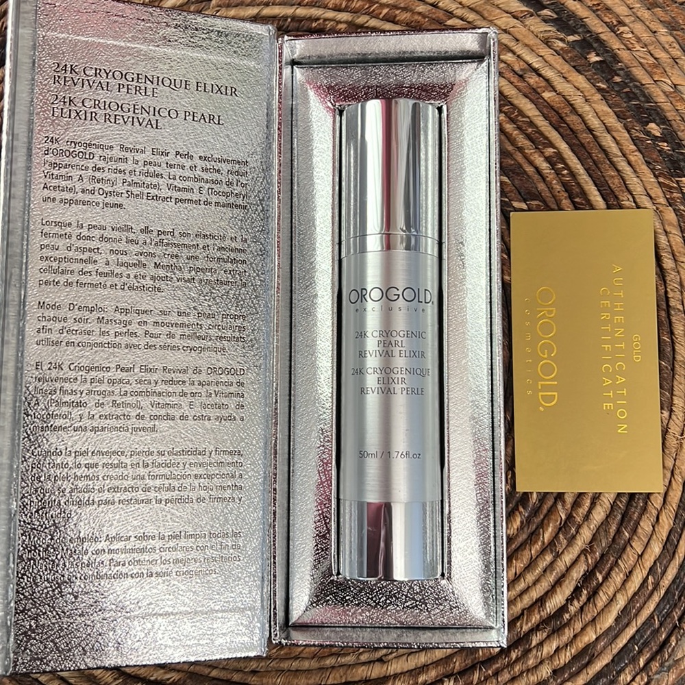 Orogold 24k Cryogenic Pearl Revival Elixir NIB